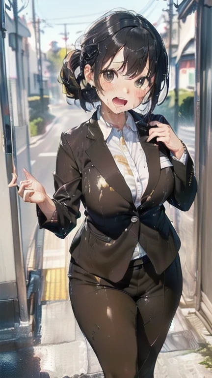 (must be follow these prompts:2.2),masterpiece,best quality,extremely detailed,(in her clothing:3.0),(in her formal styled business suit clothing:2.6),(adorable expression:2.5),(usual face:2.2),(displayed one girl on single picture:2.4),(black hair:2.1),(seminal plasma with her skin:2.4),(A short, slightly plump new employee in a business suit working in modern Tokyo:2.2),(The new employee looks very innocent, but he continues to wear the business suit that was splashed with semen and left there.:1.8),(A cute moan like a young girl:2.1),(その新入社員はInnocent faceをしていてとても可愛い:1.9),(The new employee had ejaculated on his business suit a long time ago, and the smelly substance had spread to the suit, leaving a very light amber-colored stain with varying shades of color.:1.5),(The new employee's breasts, covered by her business suit, are bulging out due to her strong sexual desire.:1.9),(Lewd love juices dripping down the inner thighs of his dark grey trousers:2.1),(The new employee was repeatedly ejaculated into her vagina:2.4),(in her clothing massively ejaculated:2.6),(in her clothing ejaculated over and over again:2.4),(seminal frousy girl:1.9),(men's elected twangers were inserted her:2.3),(in her clothing massively ejaculated:2.2),(A new employee with a plump, round body:2.3),(she was already stroked up to the depth intervaginal sensual spot:1.7),(notably buldged up her inner labia majora:2.6),(A young, shy moan:1.5),(having big breasts in her clothing:2.5),(A new employee with a very innocent look while working in the office:2.3),(The new employee is short but has a slightly plump body.:2.1),(The crotch of his dark grey trousers is heavily discolored with love juice stains.:2.5),(The new employee is convulsing and dripping love juice from her pussy, which is hidden under her pants.:1.8),(The new employee's dark grey trousers, tightly encircling her plump thighs, are damp with lascivious secretions.:1.9),(The new employee endures the slush between his legs by keeping his dark grey trousers on tight.:2.5),(The corner of a young girl's body々A new employee whose entire body was toyed with by the lewd urges that wriggled wetly.:1.7),(A new employee who is always holding his crotch over his dark grey trousers:1.7),(A moan filled with childish embarrassment:1.5),(The new employee's suit-covered breasts and nipples are bulging with lust.:1.8),(The new employee's lewd body beneath her clothes is swelling slightly with her lascivious reaction.:1.6),(The new employee works very diligently.:2.5),(The new employee has short, thick legs.:2.2),(first time々New Employees:2.2),(she looks like japanese idol:2.3),(The dark grey trousers are made of a durable fabric that will never tear.:4.3),(Her bursting breasts are completely hidden under a dark grey office suit:2.4),(she looks like a ta:2.0),(All of this happened to the new employee himself, not anyone else.:2.1),(Slimy semen was leaking from the crotch area of his dark grey trousers.:1.6),(tough business suit:2.2),(Make sure to depict the face:5.3),(Calm expression:4.3),(Innocent face:3),(The story focuses on just that one new employee.:3.3),(The only characters that appear are the new recruits.:4.2),(Portrait Style:5)