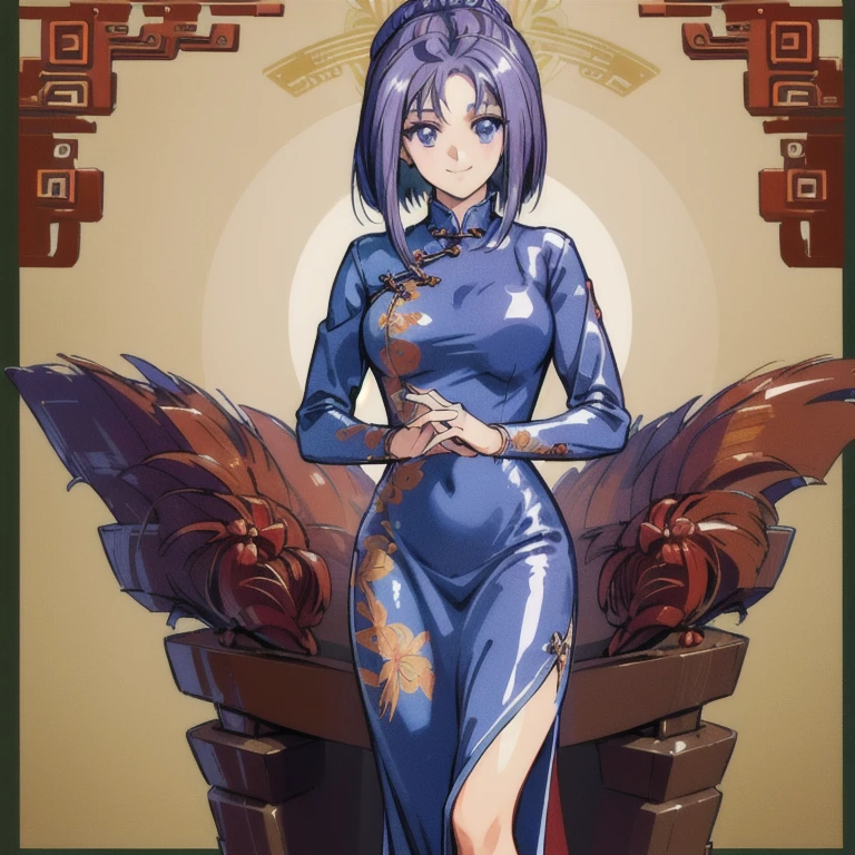 ((masterpiece)),((Ayako Katagiri)),((Katagiri Ayako)),((Mischievous Smile)),(((China dress))),Anatomically perfect fingers