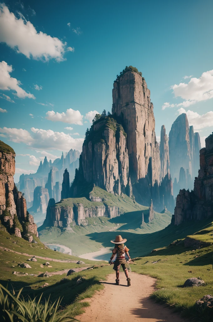 photo of taz mania in a landscape with title written “PK”