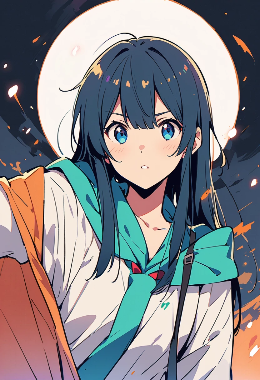Anime drawings inspired by Makoto Shinkai, Sparrow'Door Lock, Pixiv Topics, Space Art, Makoto Shinkai Cyril Rolland, Anime Japanese man and woman sitting and looking at the sky, Around the two of them, White cat girl, Black Cat Girl, A calico cat girl is running through the sky.,