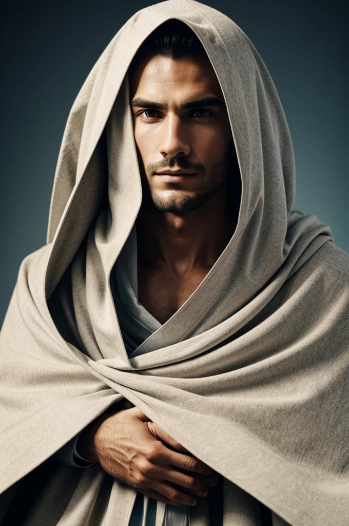 A human figure but he is wrapped inside of a blanket it should be weird looking and distorted