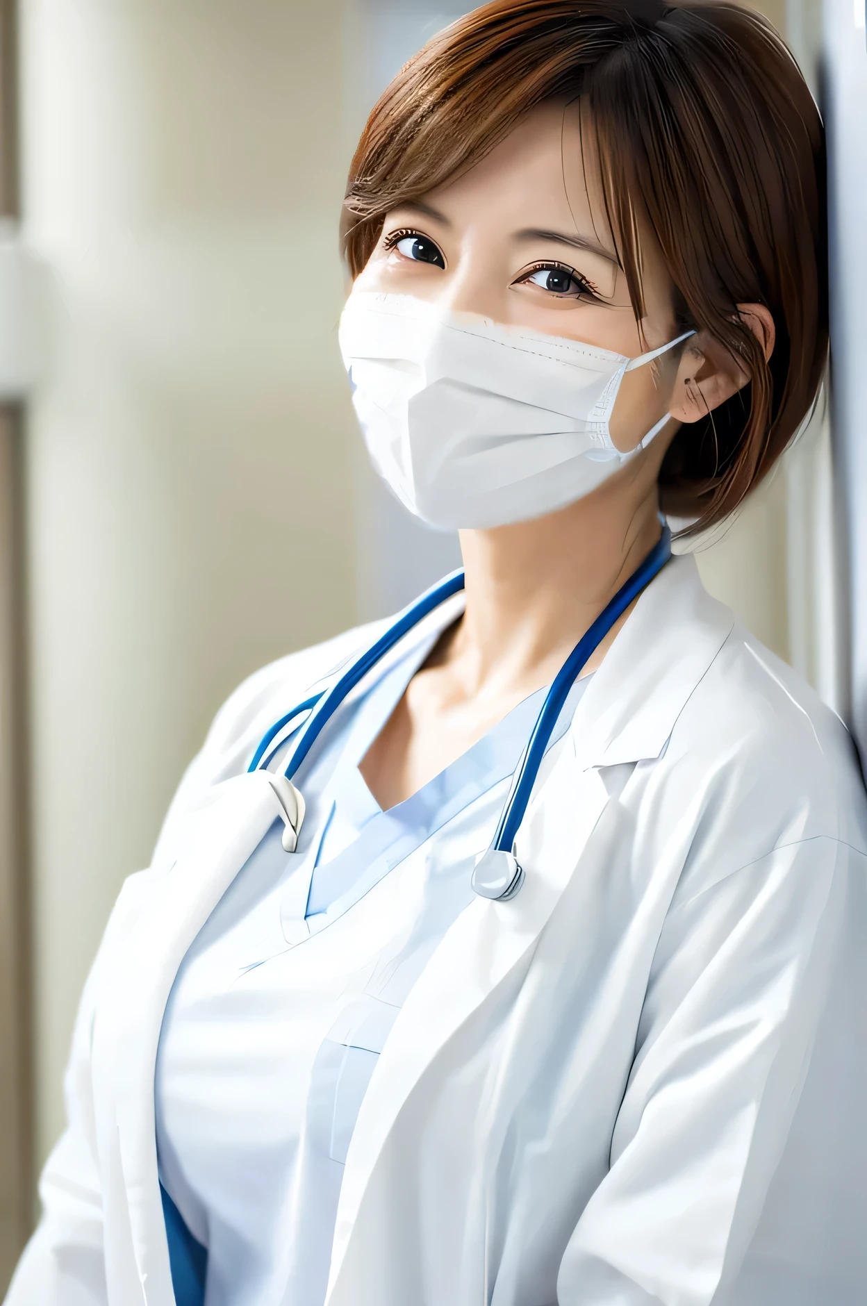 Wearing a surgical mask