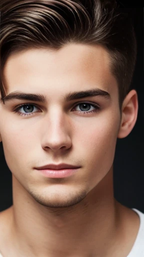 Young German man focus on face