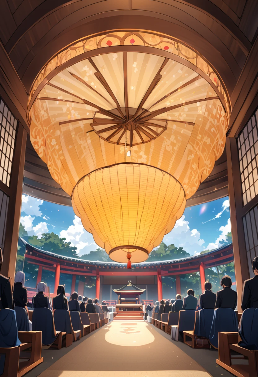 A ceremony to pray for good weather、There is a mysterious atmosphere。