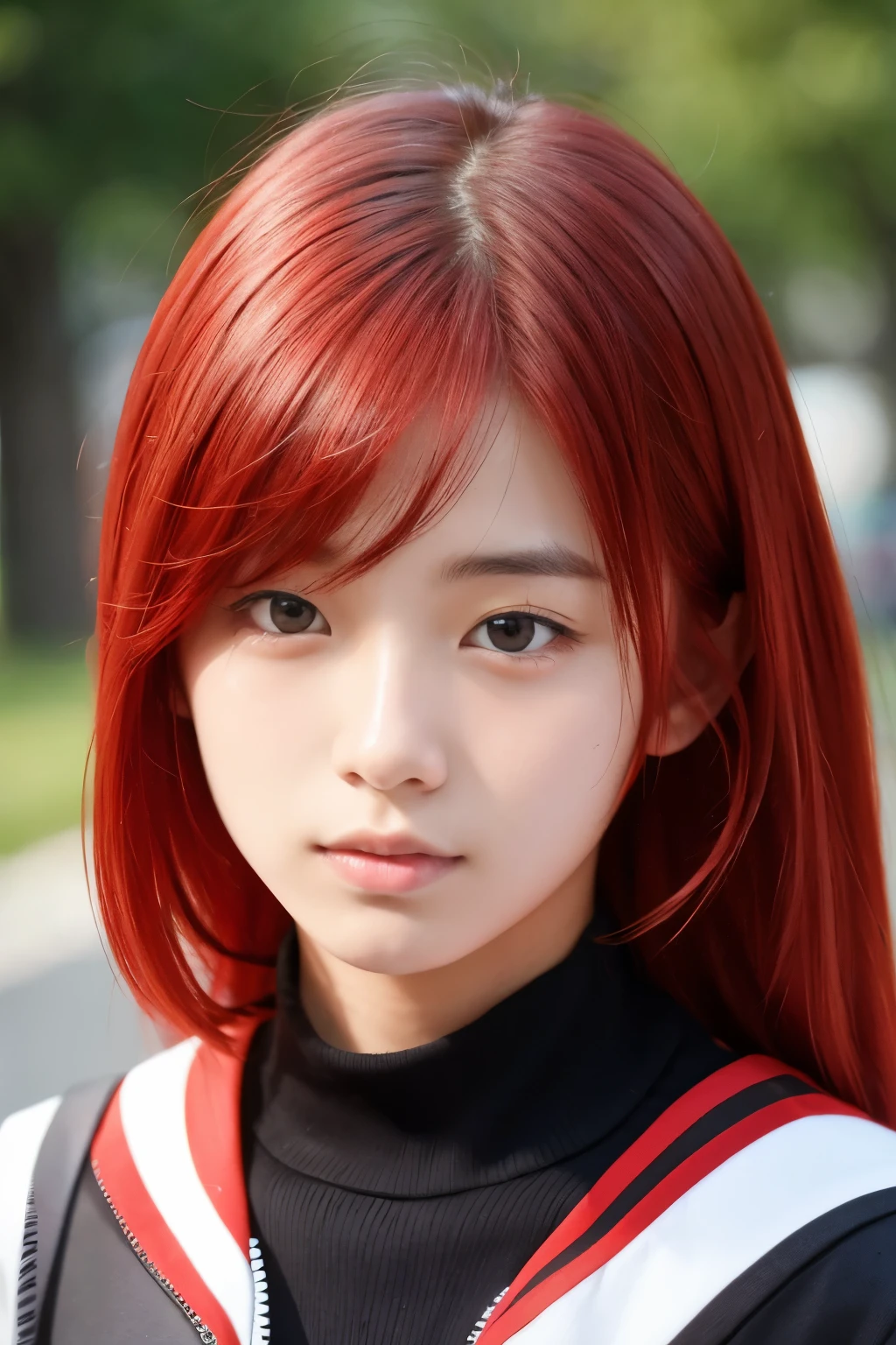 A boyish college student with red hair