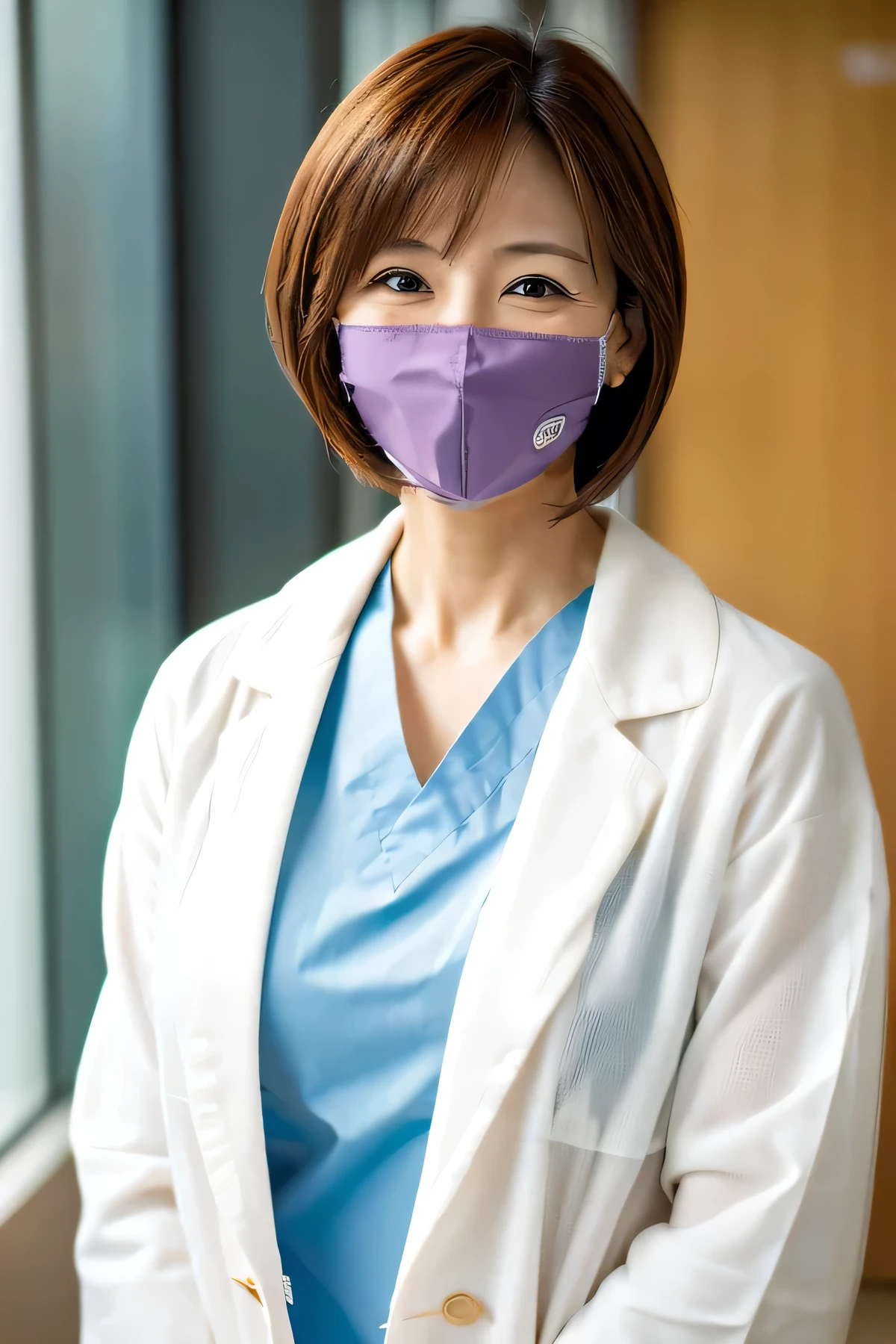 Wearing a surgical mask