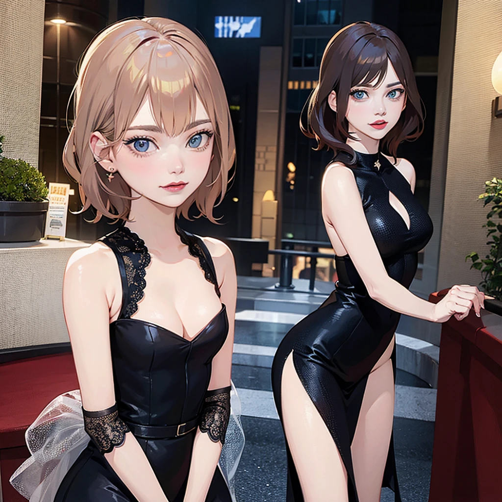 an attractive woman (Emma Stone|Scarlett Johansson), a secret society of shapeshifting humans [Science fiction|fancy]