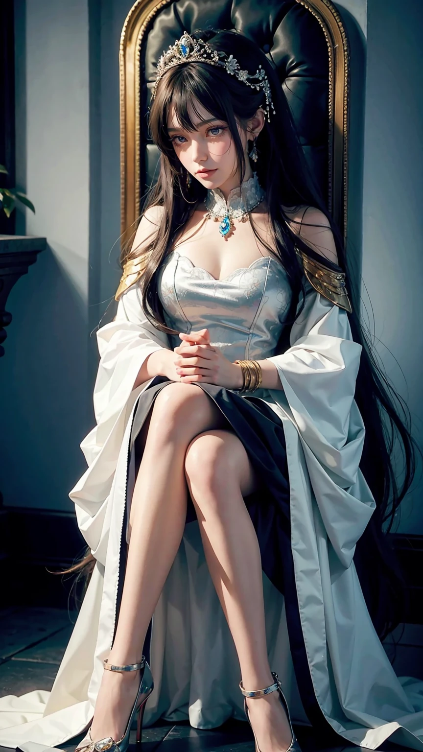 ayaka, genshin impact, kamisato ayaka, ((full body)), ((from above)), ((Satellite view)), ((Lying in bed)), clear face, pretty face, 8k, masterpiece, original photo, best quality, detail:1.2,lifelike, detail, Very detailed, CG, unified, wallpapers, depth of field, movie light, lens flare, Ray tracing, (extremely beautiful face, beautiful lips, beautiful eyes), intricate, detail的脸, ((ultra detailed skin)), 1 girl, in the darkness, deep shadow, beautiful korean girl, kpop idol,(Very slim figure:1.3), A plump chest, Large breasts, Slender sexy legs, Very nice legs, elegant posture, (bright smile), (City night, (neon lights), (night), beautiful korean girl, white diamond earrings, Diameter bracelet, Dia necklace, clear eyes, (big eyes)