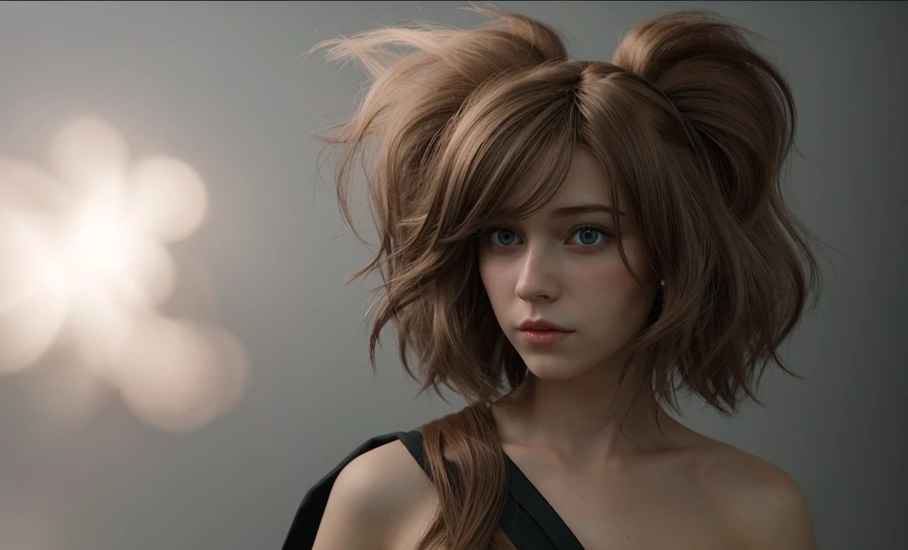 A girl with this hair animation