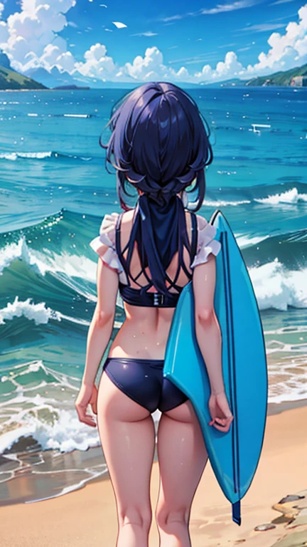 Surfing girl,(surfing:1.3), Ocean