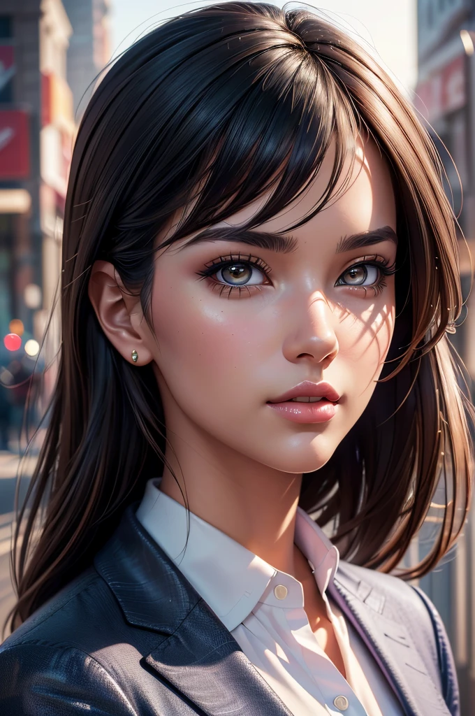 Preppy Woman. Official Art – An Award-Winning Digital Masterpiece In 4K Ultra HD, Extreme Detail And Intricate Realism. This Concept Art Brought To Life By The Hands Of Artists Like Wlop & Artgerm In A Stunning 2D Vector Illustration. 