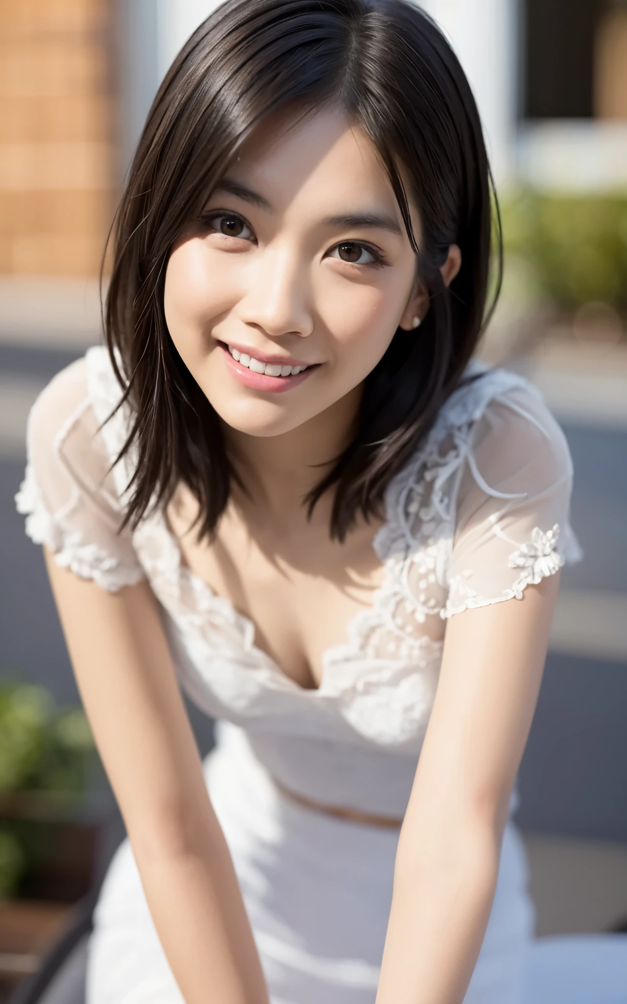 girl, Hyper Realistic, masterpiece, smile