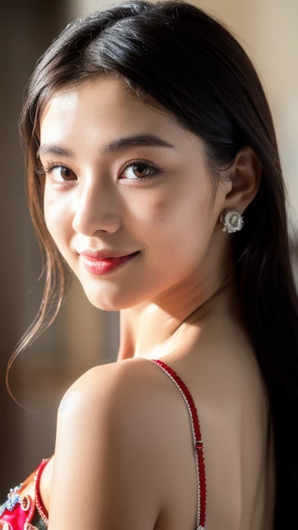creates a full body photograph of a beautiful 22 year old oriental girl, perfect silhouette, (full body:1.2), medium bust, traditional Asian dress, ornate floral background, intricate details, vibrant colours, cinematic lighting, (best quality,4k,8k,high resolution, masterpiece:1. 2), realistic, photorealistic:1.37) (long hair: 1. 2), highly detailed facial and skin texture, detailed eyes, double eyelid work, , sincere smile ((best quality, 8K, masterpiece :1. 3)), (sharp focus :1.2), , (natural light, La rue de la ville:1. 1), detailed face, beautiful detailed eyes, beautiful detailed lips, long eyelashes, elegant pose, ornate floral background, intricate details, vibrant colours, cinematic lighting, (best quality,4k,8k,high resolution,masterpiece:1.2), ultra detailed