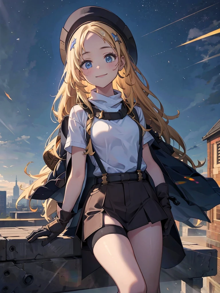church, Stamp on forehead, 1 girl,,smile,beauty,((Holographic)),(masterpiece:1.2, Highest quality),(Ruined cityscape background) (Beautiful attention to detail: 1.2), (Highly detailed CG Unity 8K wallpapers, masterpiece, Highest quality, Very detailed, Best Shadow), (Detailed Background),People Girls, sketch,