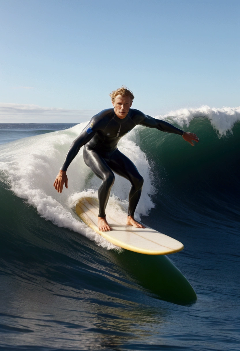 Surfing Surfer on surfboard, high waves, by Edvard Munch, full body, cinematic still, (best quality, masterpiece, photorealistic), very aesthetic, perfect composition, intricate details, ultra-detailed, vivid colors