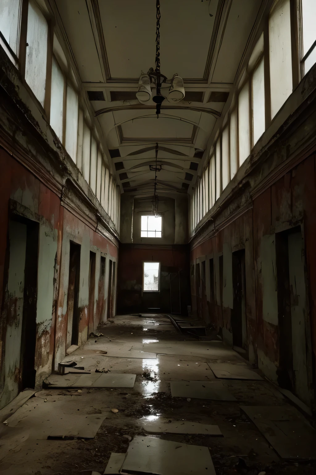 Late 18 century mental asylum, scary, dirty