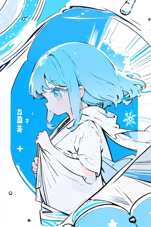 Anthropomorphic whale、Girl、Frozen 1 girl, High resolution, chest, smile, blue eyes, Anatomically correct, masterpiece, accurate, Highest quality, Character profile,