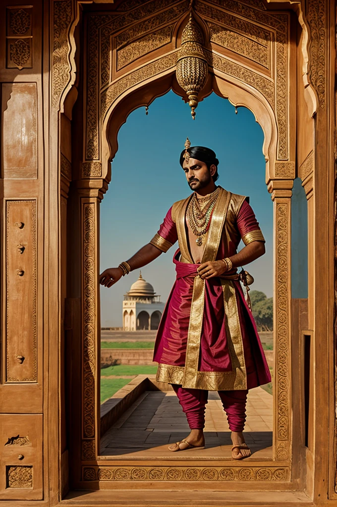 Birbal with three gallow in the mahal