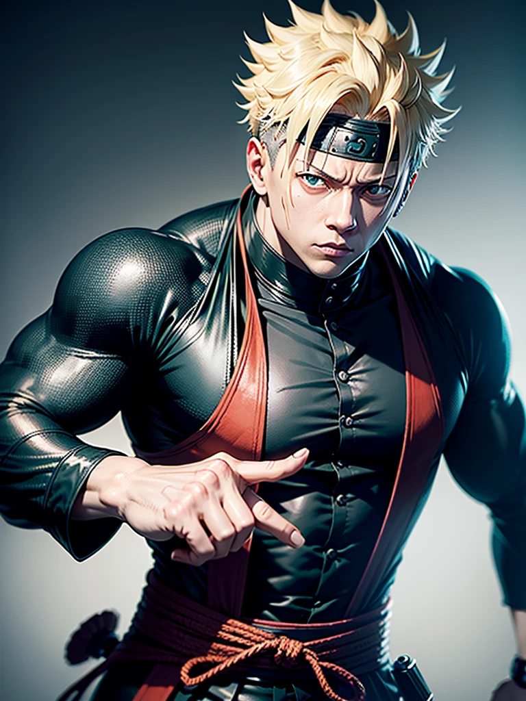 Create the look of the mahoraga (Jujutsu Kaisen)if it were with human