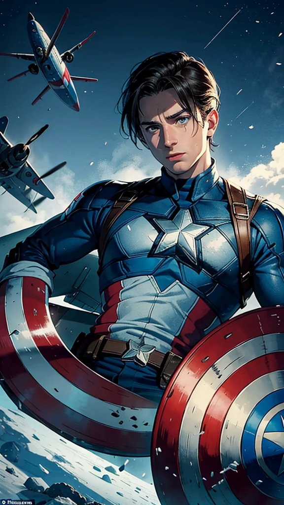 Frozen in Time: During World War II, Captain America was presumed dead after crashing a plane into the Arctic. He was actually frozen in ice and remained in suspended animation until he was discovered and revived by S.H.I.E.L.D. in the 21st century.