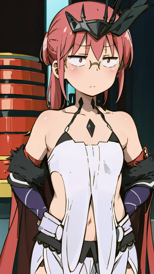 ((badhandv4)) Kobayashi, (Bust size very very small.)),  (flat chest:1.2), Posing embarrassed, Genshin Impact AI Cosplayers Collection