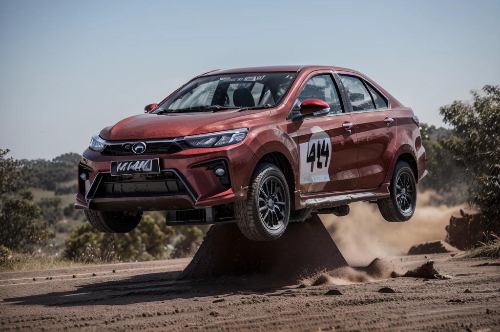 A Car. Sedan car. Sport. Rocker bunny. Commercial shoot. galaxy background. red ruby. with spoiler. rally car. at mud. wet enviroment. spinning tyre. smoke at tyre. 4x4 car.. monster truck. jump car. on high place. jump form cliff
