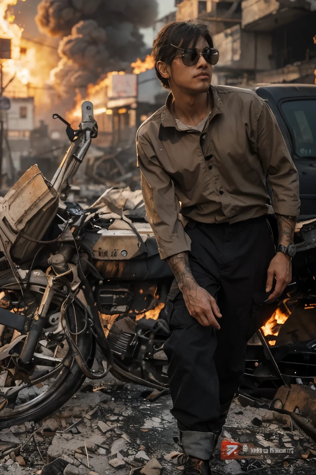 ink wash style,,telephone poles,Cracked buildingattlefiled,Fire on the ground,burning building,the fire,winter day、rockery、bio,diamonds,cannon fire,(Broken car,Broken pavement),(illustratio:1.0)、Epic composition、Realistic lighting、high definition detail、tmasterpiece、Best quality,(Highly detailed CG Unity 8k wallpaper)
INFO