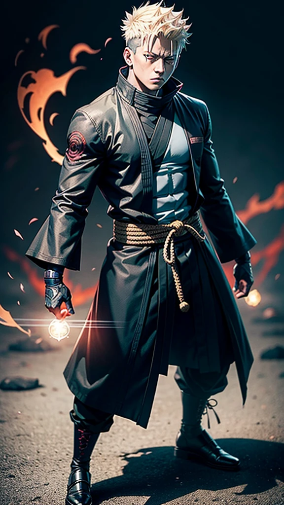 Create the look of the mahoraga (Jujutsu Kaisen)if it were with human