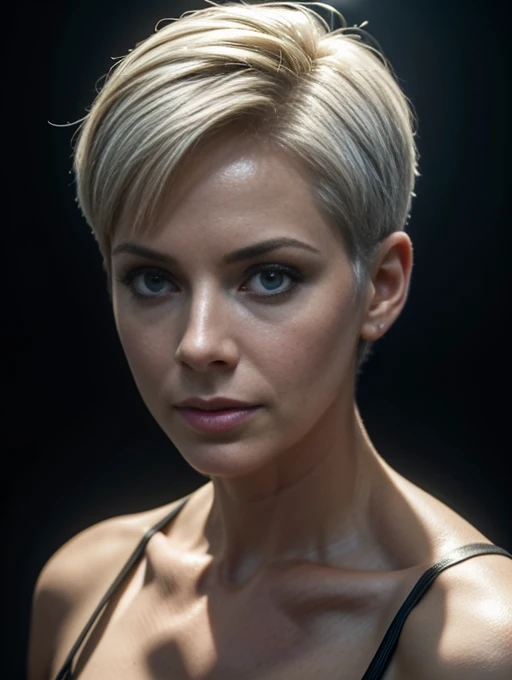 Jane Kaczmarek linda com 68 años, white militar short hair, using the best shadow and lighting techniques, to create a mesmerizing portrait that transcends the visual,
ultra-realistic image, perfect symmetry, vibrant and clear, dynamic view, high level of detail and definition, 1200 PPI - Photographic resolution with greater color realism, hyperrealisti, high fidelity,  cinematic, 8K UHD image resolution.