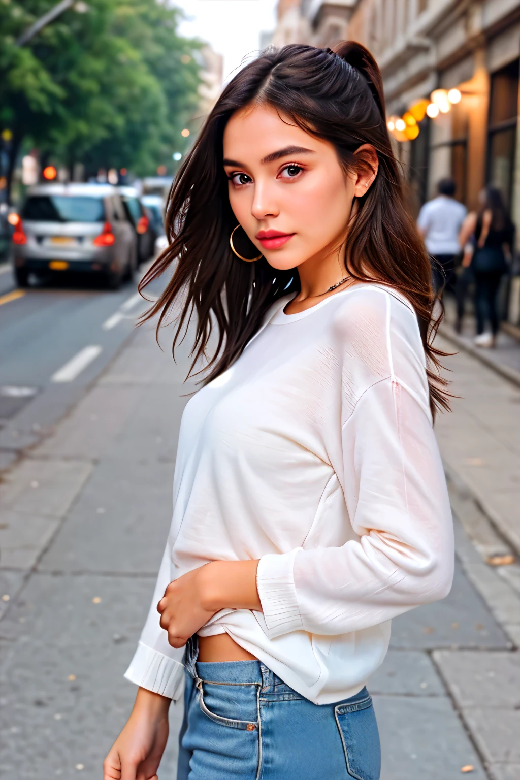 Create a real, beautiful , attractive image of virtual influencer name Olivia