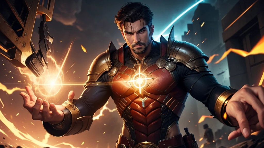 Role of a man with the power of technology in his hand