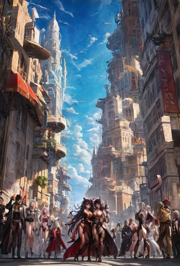 A city with a lot of people