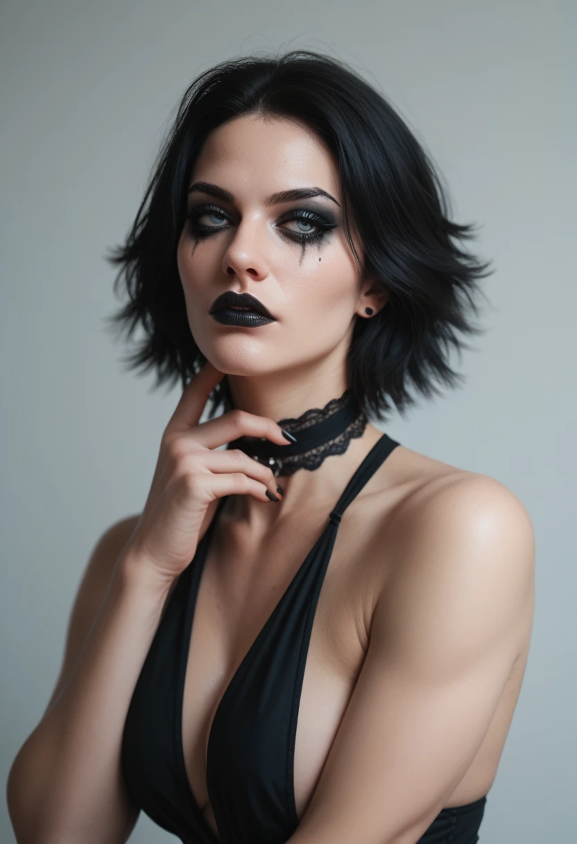 Sexy girl gothic makeup