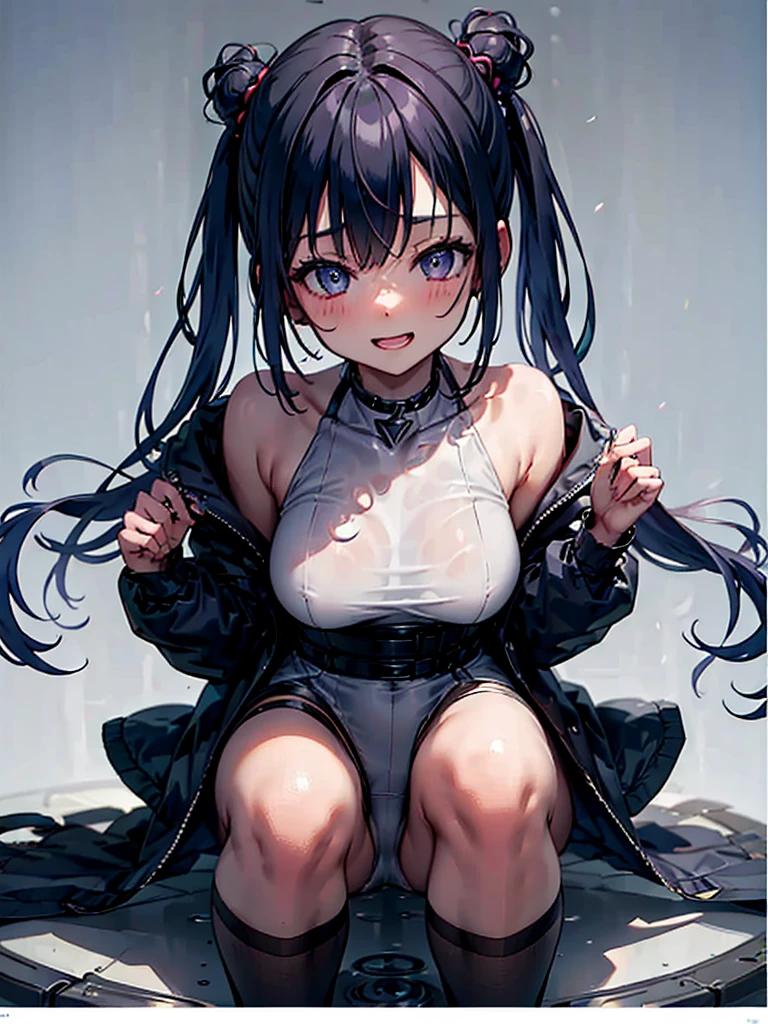 Evil★Twin Lil-la, 1 girl,,peeing, squatting, hands on knees, Naked girls peeing,1 girl,alone,Spread your legs, Embarrassing, blush,Pee, smile,beauty,((Holographic)),(masterpiece:1.2, Highest quality),(Ruined cityscape background) (Beautiful attention to detail: 1.2), (Highly detailed CG Unity 8K wallpapers, masterpiece, Highest quality, Very detailed, Best Shadow), (Detailed Background),People Girls, sketch