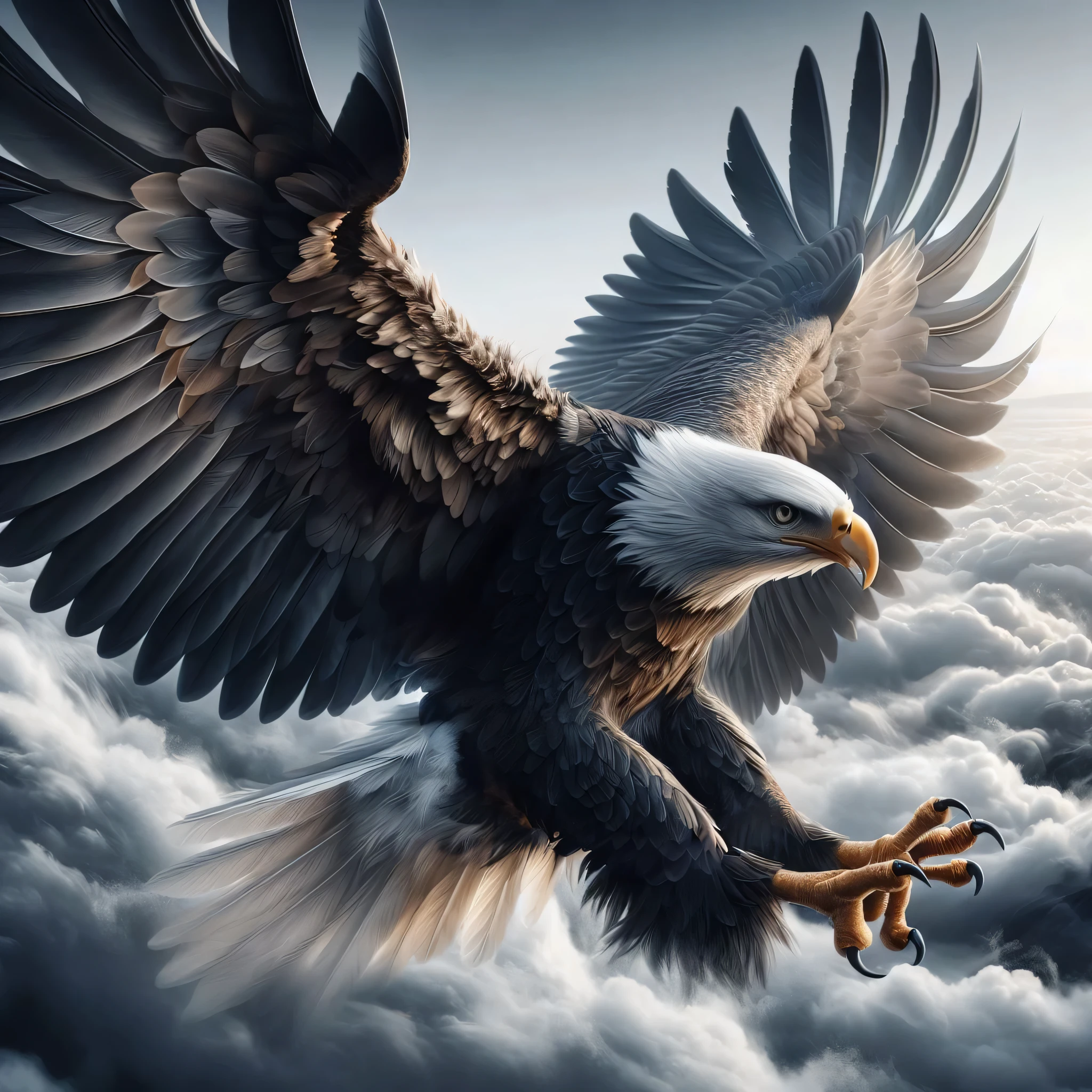 eagle and mountain