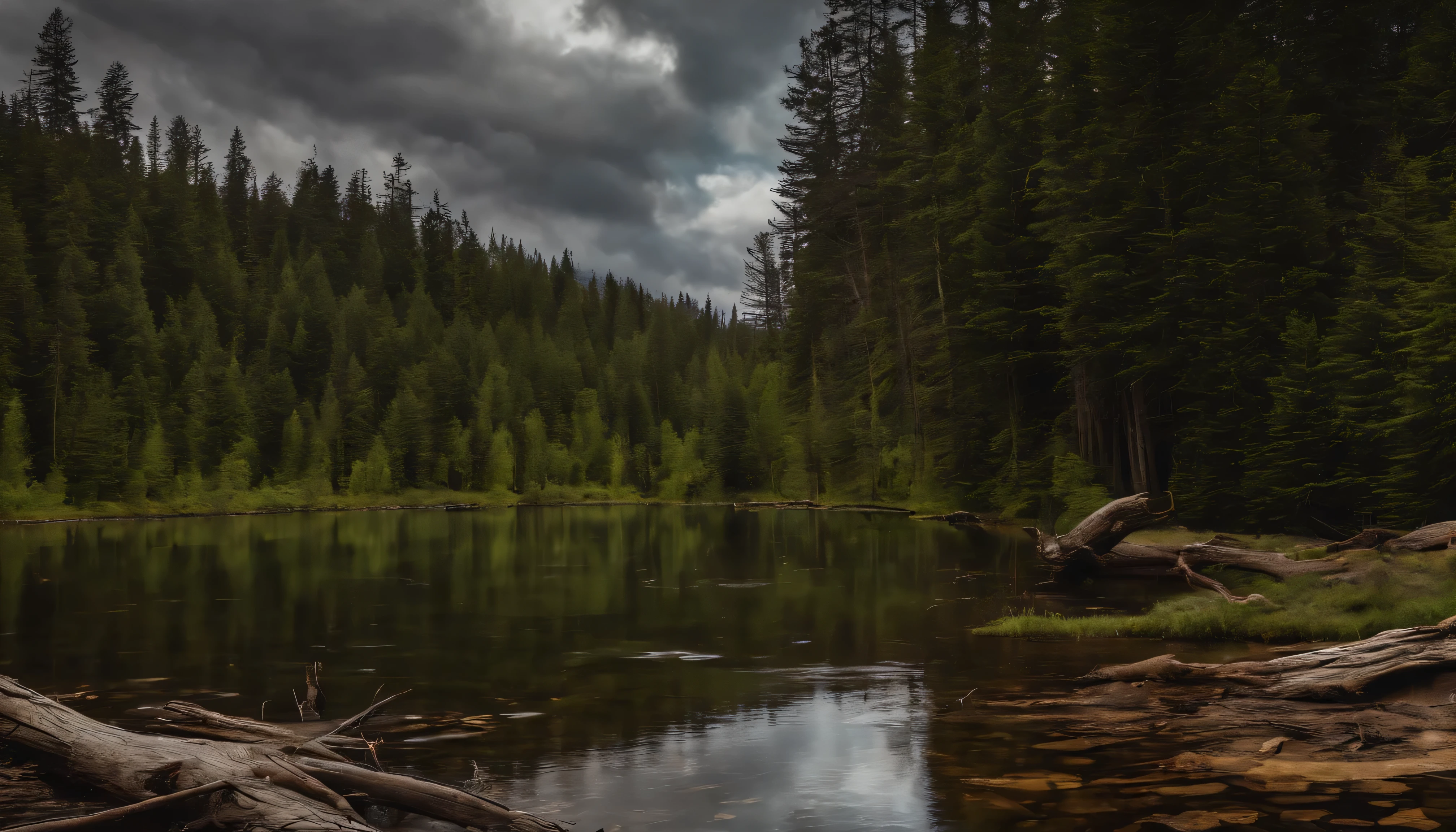 (8k, Best Quality, Masterpiece: 1.2), (Realistic, Photorealistic: 1.37), Super Detailed, river in forest