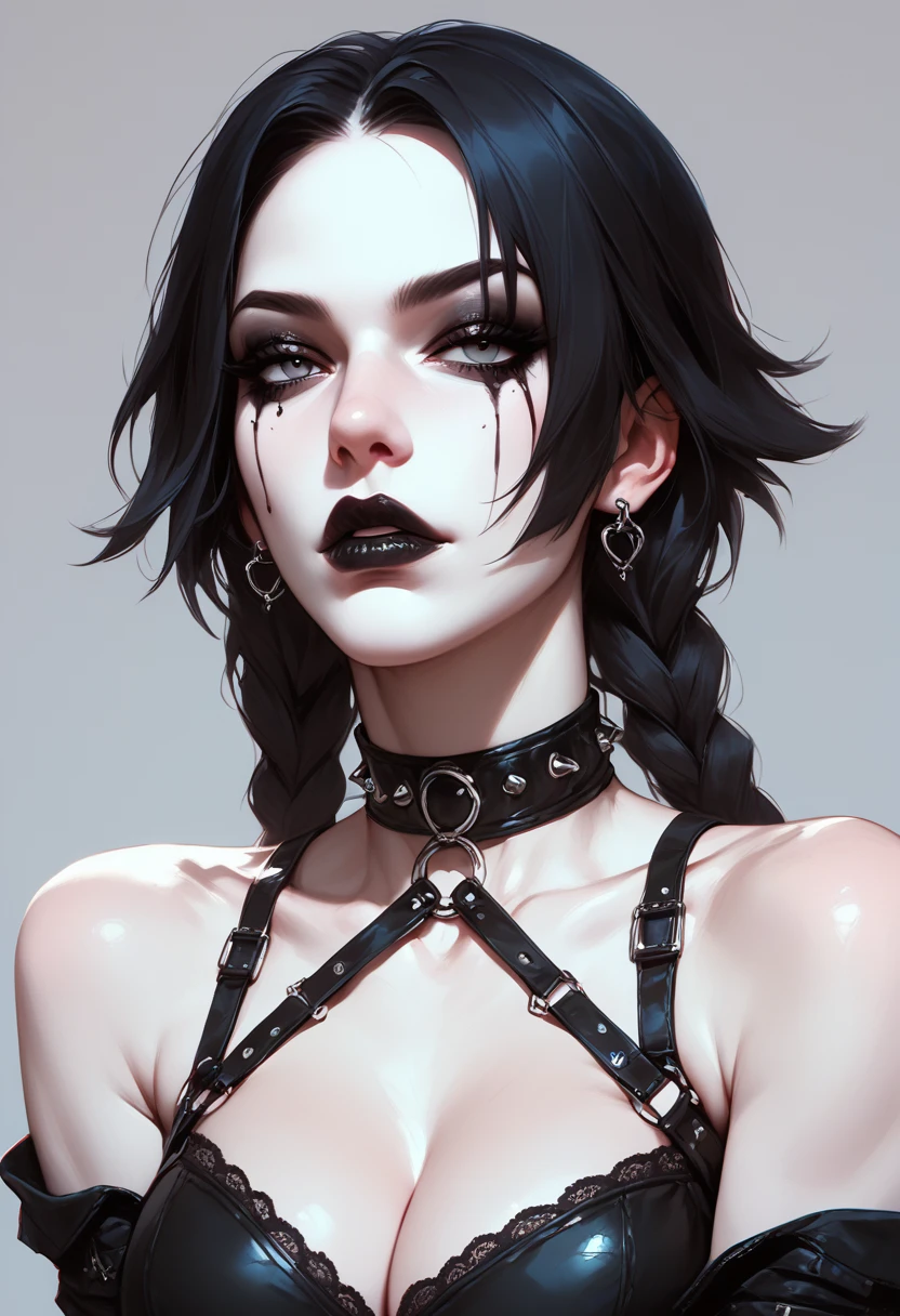 Sexy girl gothic makeup