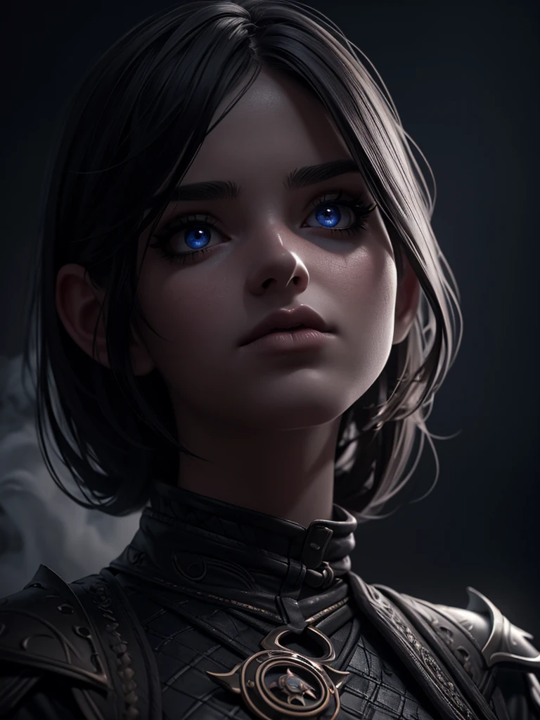 a girl in a cloud of smoke, dramatic lighting, moody atmosphere, cinematic, chiaroscuro, dramatic pose, mystical, dark fantasy, high contrast, volumetric lighting, dramatic shadows, smoky, misty, atmospheric, dark tones, rich colors, dramatic lighting, cinematic composition, powerful expression, intense gaze, beautiful detailed eyes, beautiful detailed lips, extremely detailed eyes and face, long eyelashes, 1girl, digital art, 8k, hyper detailed, photorealistic, masterpiece, dramatic lighting, moody atmosphere, cinematic, dark fantasy