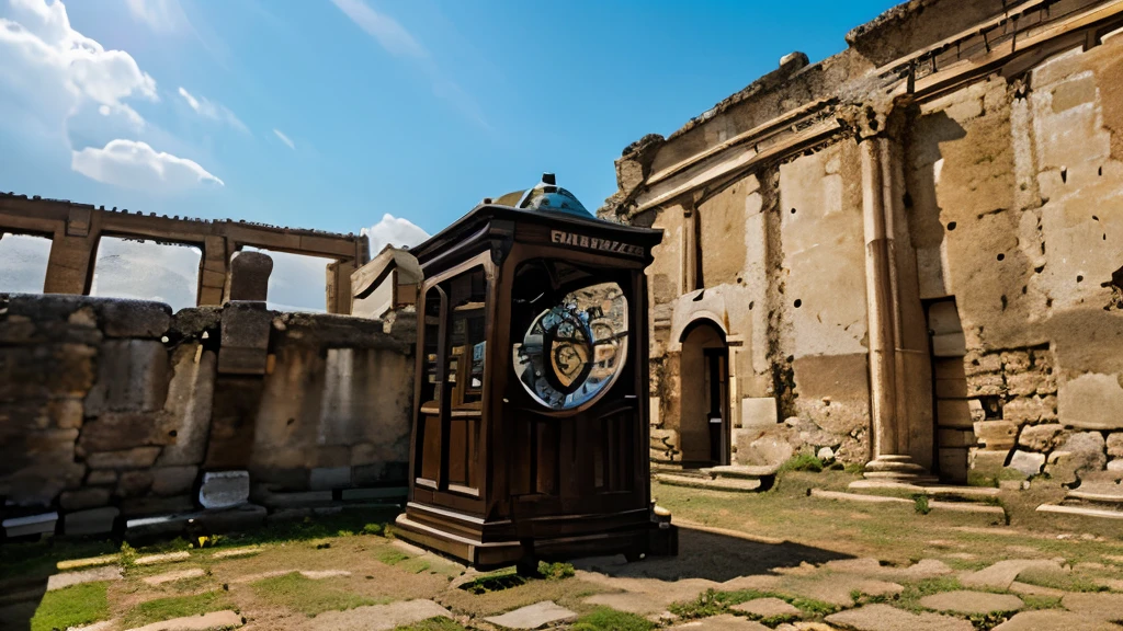 time machine in ancient city