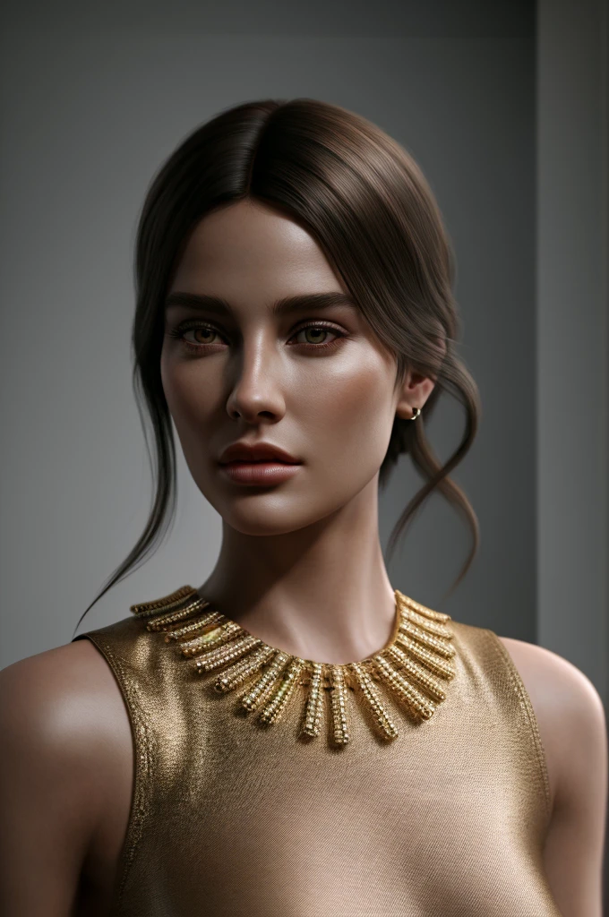 ((best quality)),absurdists,(ultra haute résolution),(photorealistic:1.6), rendering of'octane,(hyperrealistic:1.2), (photorealistic face:1.2), femme mature, The modeling, visage parfait, naughty face, fait du sport bien, casseroles de yoga, neckleace, middle hair, (Full body shooting), (realistic:1.7), (8k), (head of'artwork), (realistic skin texture), (soft lighting), (Yeux noirs),