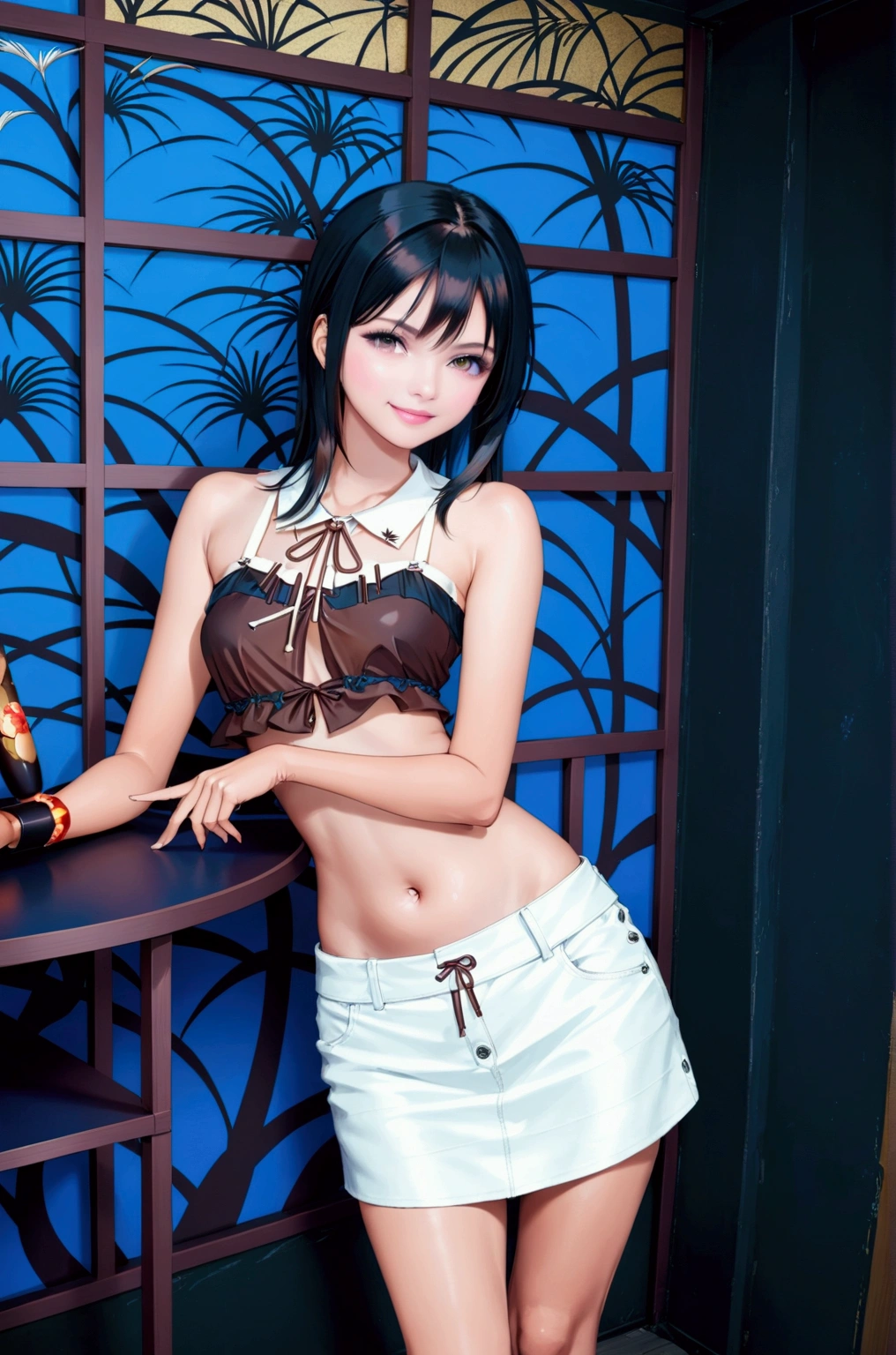 anime illustration of pretty young woman , (1girls, solo, full body), (masterpiece, best quality, Japanese anime style)