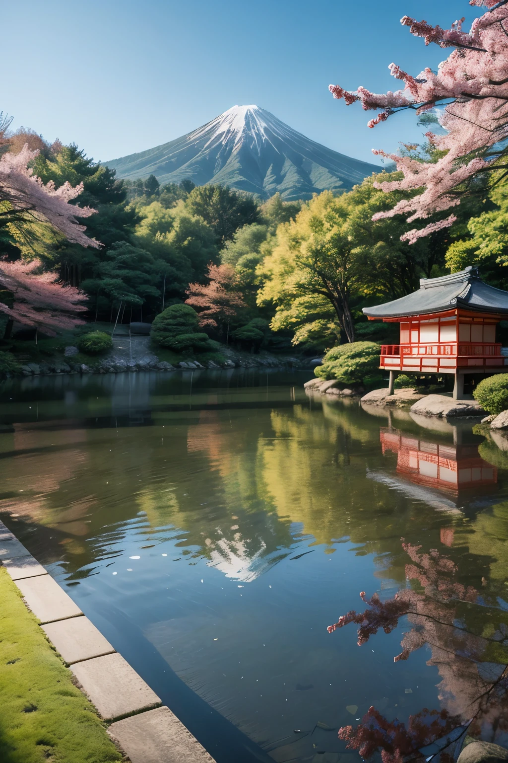 Create an image with a Japanese feel to place in the background 