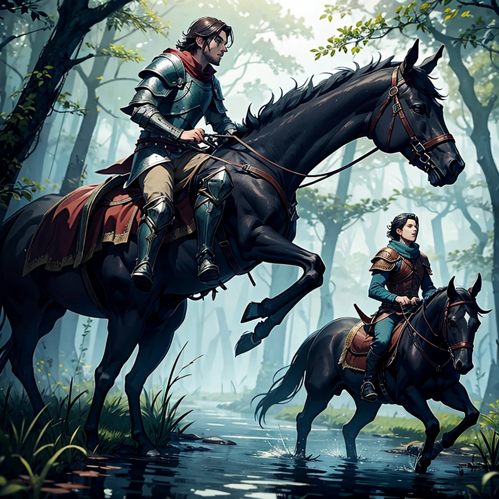 The Herald of Rivia rides his horse roach through the swamps 