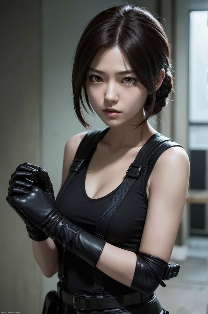 Japanese spy girl resident evil style