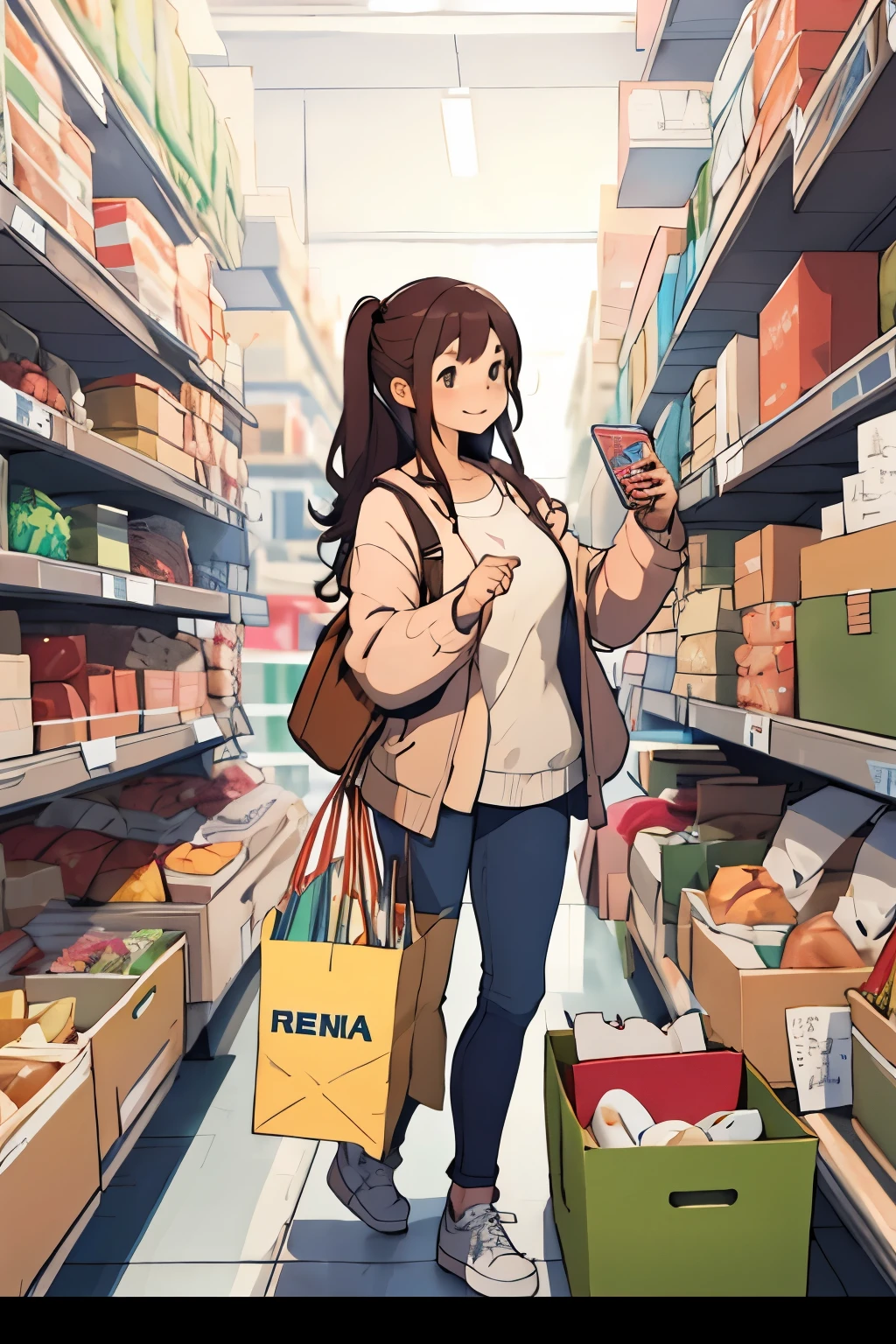 girl online shopping