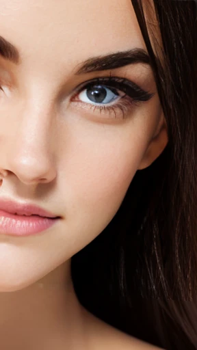 Beautiful english woman focus on face