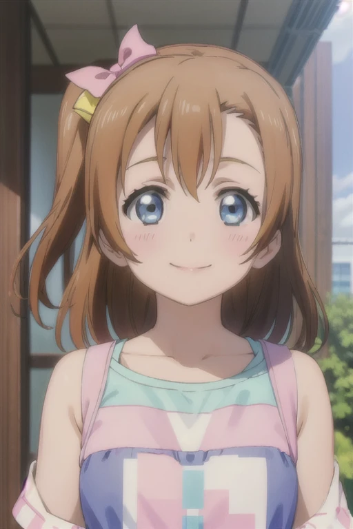(((pixel-perfect, detail-perfect))), solo, 1girl, honoka kousaka, , looking at viewer, smile