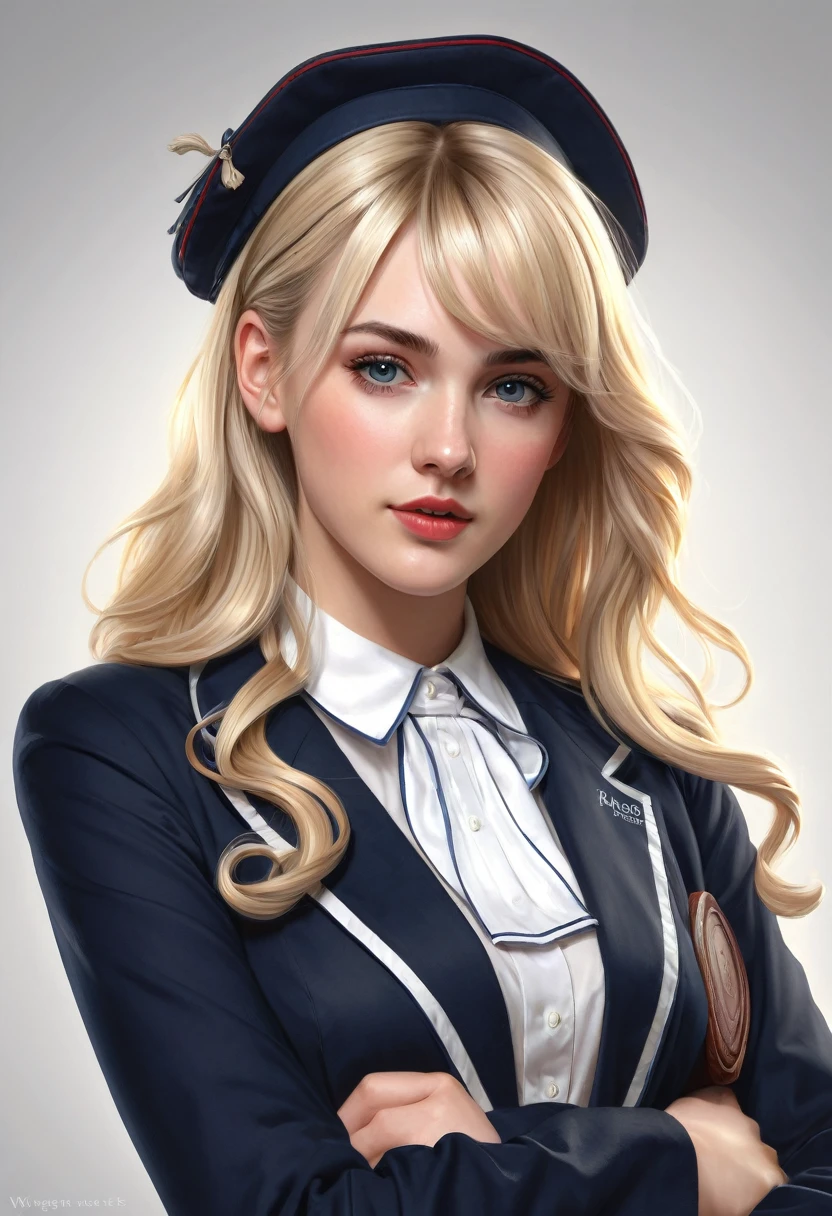 Pretty English 1910s private school girl. Official Art – An Award-Winning Digital Masterpiece In 4K Ultra HD, Extreme Detail And Intricate Realism. This Concept Art Brought To Life By The Hands Of Artists Like Wlop & Artgerm In A Stunning 2D Vector Illustration. Paige Renee Spiranac