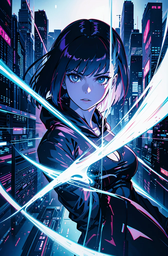 Ghost in the Shell's Motoko inserts a huge penis into the anal hole of a in uniform