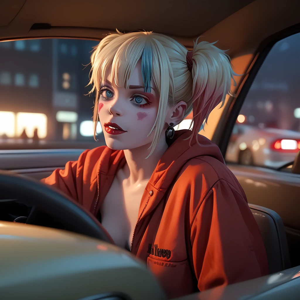 Harley by car